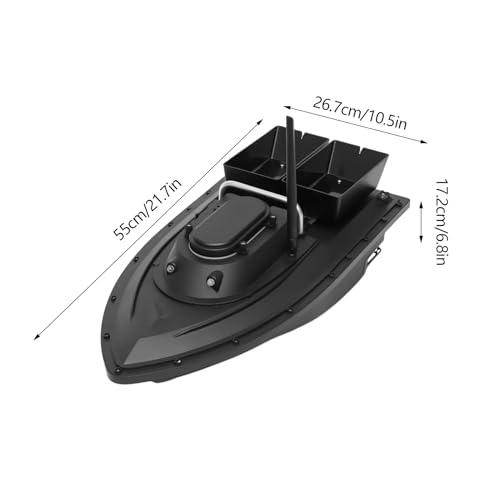 Bateau de pêche télécommandé pour explorer les grands lacs de nuit