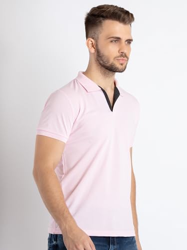 Image of Status Quo Men's Polo T-Shirt | Rich Cotton Blend | Slim Fit | All Day Comfort | Contrast Inner Placket | Polo Collar