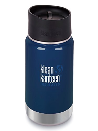 Klean Kanteen Deep Sea Wide Insulated Water Bottle with Cafe Cap 2.0