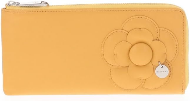 新品未使用！金運アップ☆お花が可愛い♫クレイサス　黄色の長財布 クレイサス CLATHAS サンチュール ミニ財布 （イエロー