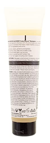 Max Green Alchemy Scalp Rescue Shampoo | No Parabens, Sulfates, Pegs Or Quats. Natural Herbal Scent For All Hair Types. With Lemon Tea Tree For Healthy & Lustrous Hair. (5.5 Oz (Pack Of 1)) #TOP1