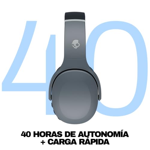 Auriculares Bluetooth Skullcandy Crusher EVO circumaurales gris con micrófono 3