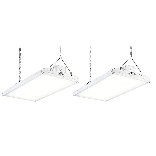 Condor Premium 2FT LED High Bay 85W 11560Lms 4000K5000K Selectable LED Shop Lights Industrial Grade High Bays ULDLC Listed 100000 Hour Life 2 Pack