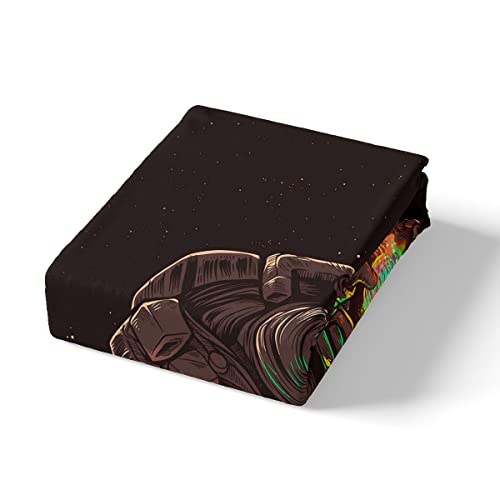 Space Galaxy Bedding Set Queen,Trippy Astronaut Comforter Cover For Boys Girls,Kids Fantasy Colorful Jellyfish Duvet Cover Set Spaceman Bedspread Cover Fashion Teens Bedroom Decor 3 Pcs Bed Collection #TOP4