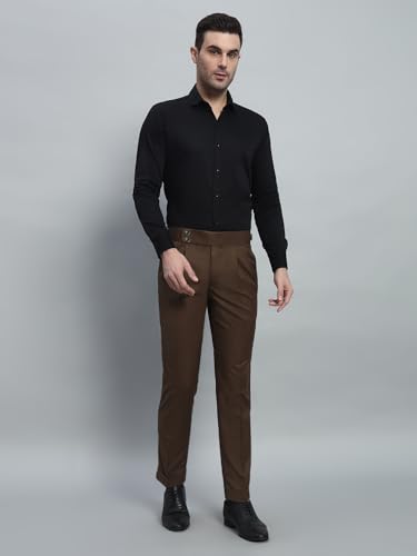 Image of Gurkha Pants for Men | Trouser for Men | Formal Pant | Double Button | Regular Fit Trouser High Waist Pleated Casual Trousers | Straight Leg Pants for Office Smart Casual Travel Party