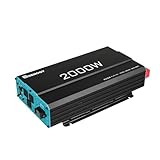 Renogy 2000W純正正弦波インバーター12V 、12V DCから100V AC、50/60Hz切替可能、防災 車中泊 自動車 船 キャンピングカー用 非常用電源用