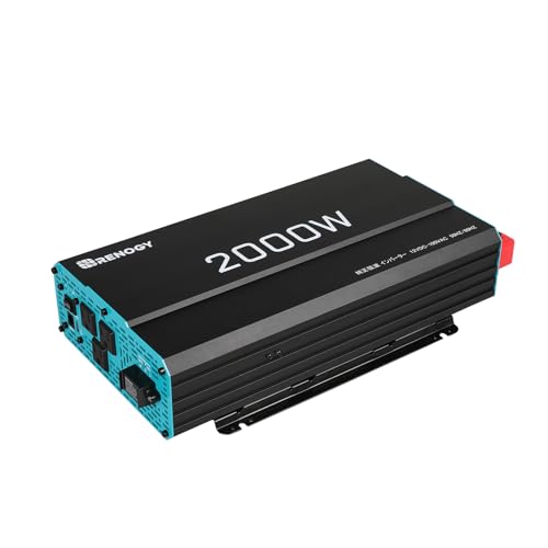 Amazon | Renogy 2000W純正正弦波インバーター12V 、12V DCから