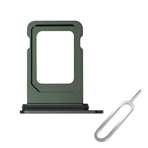 Cemobile Soporte de Ranura para Tarjeta SIM de Repuesto para iPhone 13 Mini de 5.4 Pulgadas (versión SIM única) con Anillo de Sellado de Goma Impermeable (Verde)