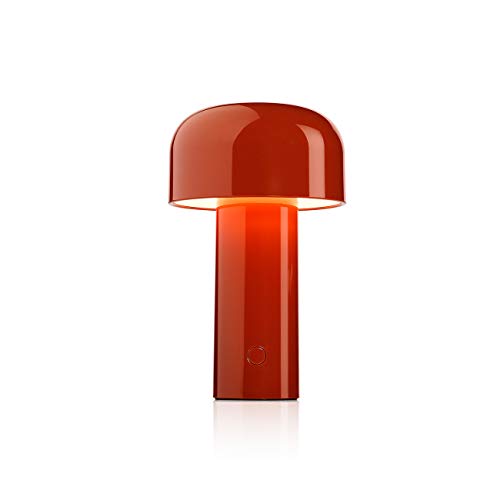 Flos Battery Batteria Bellhop, Policarbonato, Colore: Rosso, 12,5x21cm