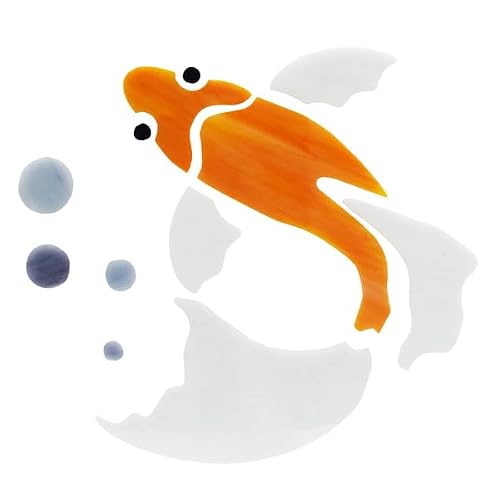 Pre-Cut Stained Glass Koi Fish Kit image