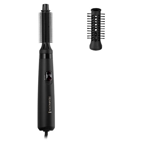 Remington Blow Dry & Style Air Styler - For Shorter Hair (2 Attachments 19mm Brush 25mm Soft Bristle Brush 2 Heat Settings 2 Speed Settings Swivel Cord 400W) AS7100