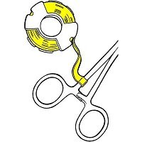 Sklar Instrument 96-1864 Sklar ID Roll Tape, 300" x 1/4", Yellow
