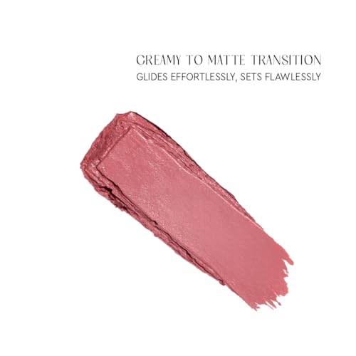 Image of Kiro Slickstick Luxe Matte Lipstick - Nutty Nougat, 2.4g | High-Pigment Velvet Matte Finish | Hydrating & Long-Lasting | Infused with Peptides & Hyaluronic Spheres | 12 Nude, Pink, Brown & Red Shades