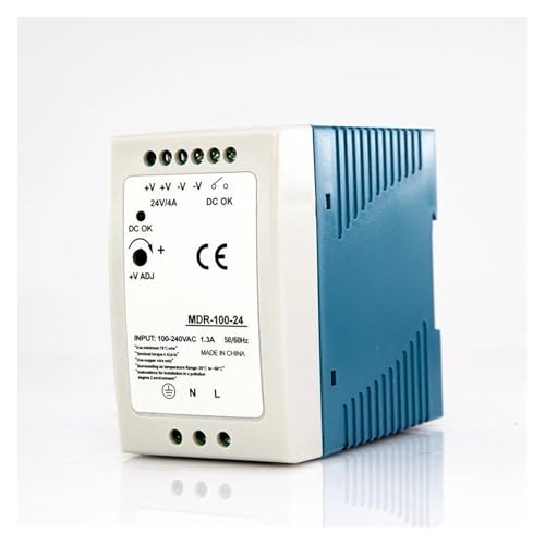 Commutateur MDR-40 alimentation rail DIN 12V 24V AC/DC boîtier compact