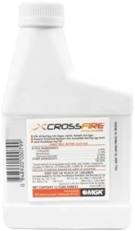 Crossfire Liquid Concentrate 13 oz - Long-Lasting Bed Bug Control, Kils Bed Bugs and Their Eggs, pyrethroid-Resistant.