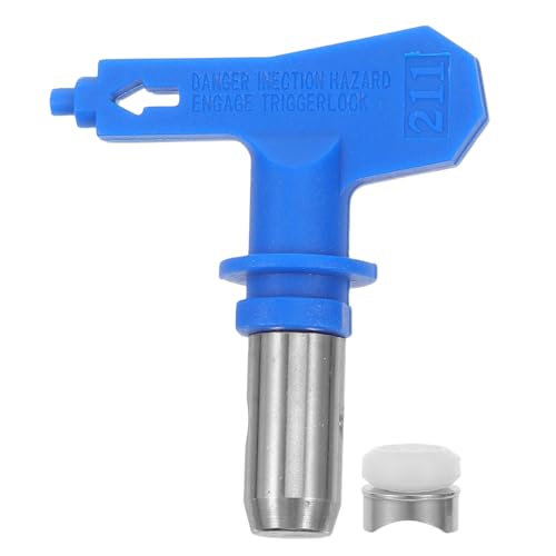 Gadpiparty Boquilla Reversible para Pulverizador sin Aire, Accesorio de Repuesto Azul Resistente 211, Punta de Pulverización para Pintura y Látex, 2,2 X 1,9 X 0,4 Pulgadas, Uso Profesional