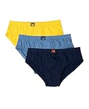 Jockey 3035 Boys Super Combed Cotton Solid Brief with Ultrasoft Waistband (Pack of 3)_Coronet Blue, Dandelion Yellow & Navy_11-12 Yrs