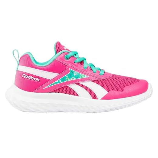 Reebok Mädchen Rush Runner 5.0 Laufschuhe, Boldpink Unleashedgreen White, 38 EU