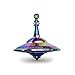 Plexity Labs UFO Tops - Metal Spinning Top - Inspired by The Documented 1980 UFO Sighting in Rendlesham, England , New Mexico (Psychedelic Steel)