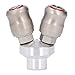 Air Hose Splitter 2 Way Carbon Steel Selfâ€‘Locking Design Double Hose, Pneumatic Quick Connector for Industry ARO Automotive