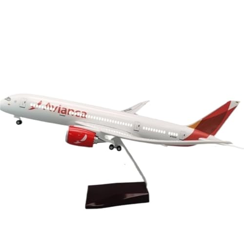 Modelo de avión de pasajeros Boeing 787 Avianca de aleación a escala 1/130 acabado premium