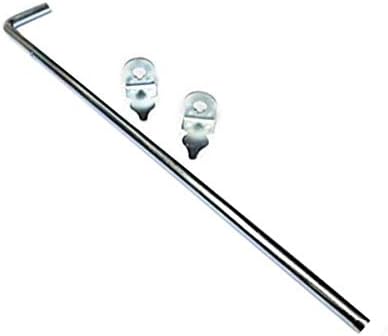 Cane Bolts 5/8 inches x 24 inches with Brackets Gates, Designed for Vertical or Horizontal Applications in Zinc Plated