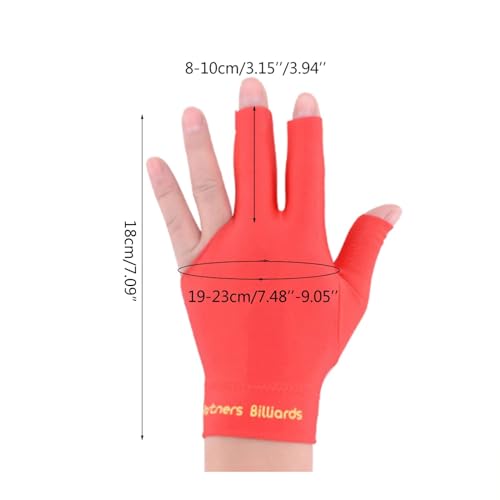 Image of Snooker and Pool Gloves 1pcs (Red)
