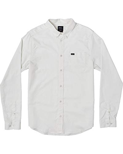 RVCA Boys' Thatll Do Stretch Long Sleeve Woven Button Front Shirt