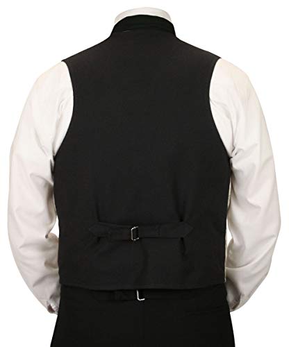 Historical Emporium Men's Tapestry Formal Suit Vest, Victorian Edwardian Tuxedo Dress Mansfield Waistcoat3