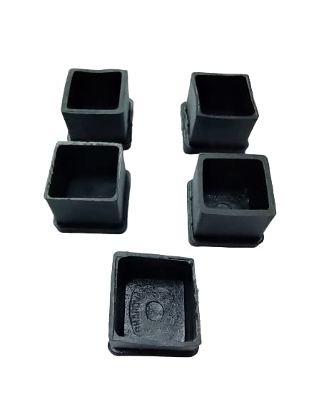 Bhardwaj Rubber Industries Square PVC Furniture Feet Leg Cap 1*1 inch (Pack of 32) (32)