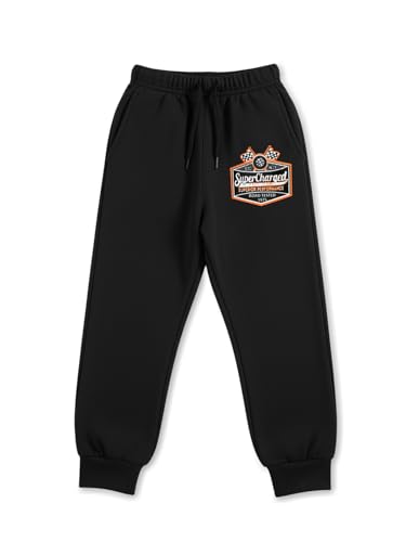 Image of Trampoline Cotton Trackpants for Kids Pack of 3 with Drawstrings & Ribbed Cuffs | Boys & Girls Joggers with Prints | Side Pockets Soft Waistband | Breathable & Stretchable Playwear