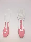 Little Angel Baby Hair Brush and Comb Sets,Baby Brush Kit,Babies Comb (Pink)