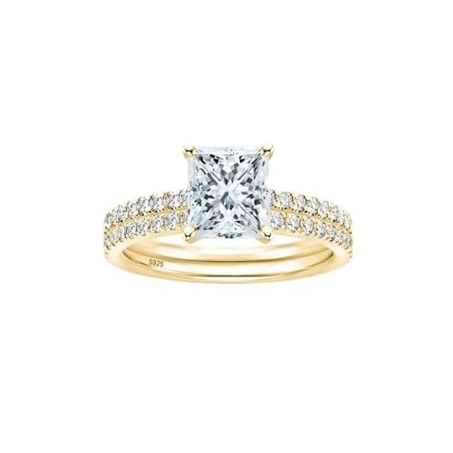 Bagues de mariage argent 925 femme alliance zircon blanc taille 47 50 52 54 56 58 60 62 65