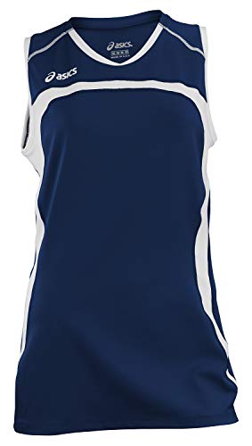 ASICS Women's Ace Jersey (X-Small, Navy/White)