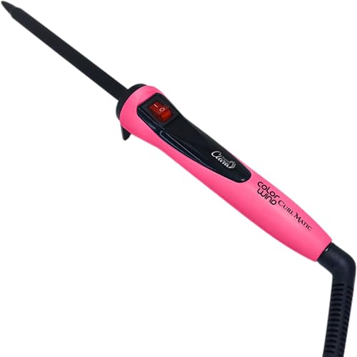 Color Wind, Curl Magic Collor, Modelador profissional sem pinça para cachos, 11mm, 200ºC, Bivolt, Rosa