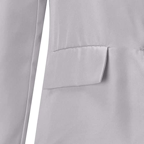 Blazer feminino casual blazers frente aberta manga longa botão trabalho escritório blazer/preto blaz