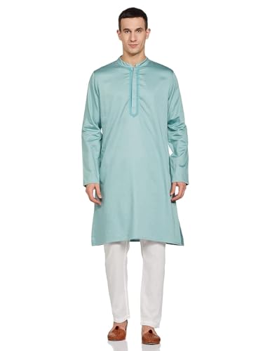 Image of Amazon Brand - Symbol Men's Cotton Regular Fit Long Kurta