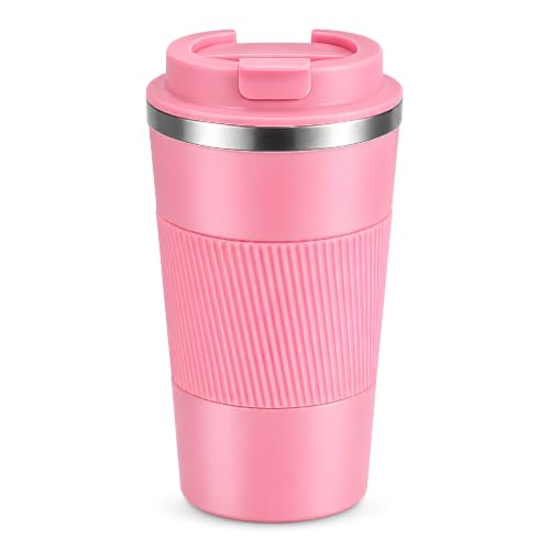 Image of Stainless Steel Travel Coffee Mug 510ml (Pink)
