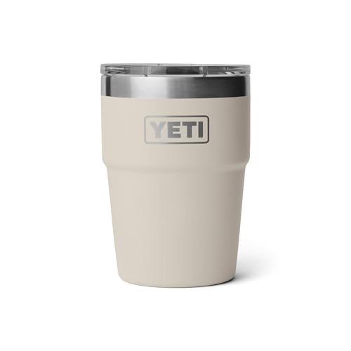 Image of YETI Rambler 16 oz Stackable Tumbler, Vacuum Insulated, Stainless Steel with MagSlider Lid | Stackable