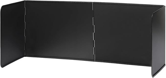 Protección Contra Salpicaduras para Pared de Cocina, 4 Lados, Plegable, Antiadherente, Chapa de Metal Galvanizado, para Sartén (76 x 30 x 30 cm), Color Negro