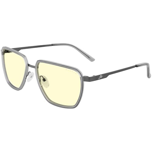 Gunnar Gafas luz azul - CLIX - Stone/Gunmetal - Ámbar