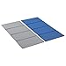 ECR4Kids Everyday Folding Rest Mat, 4-Section, 5/8in, Sleeping Pad, Blue/Grey, 1-Piece