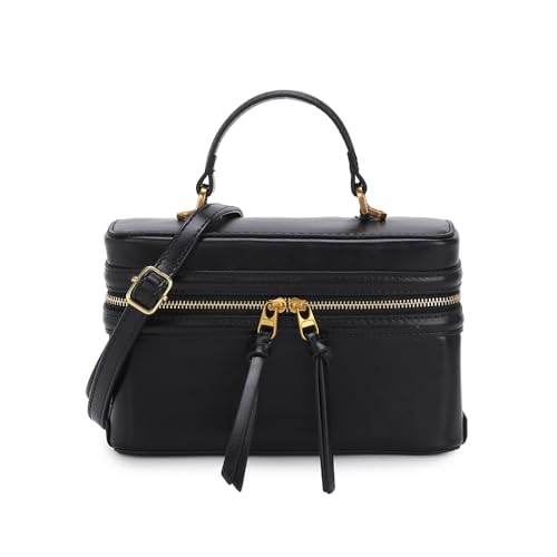Image of Classic Satchel Crossbody Purse for Women Chic Mini Box Purse, Women Crossbody Shoulder Bag