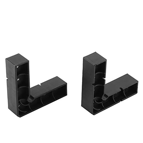 YAOGOHUA 2pcs ABS 90 Degree L Shape Right Angle Corner Ruler Clamp Picture Frame Woodworking Hand Tool (2 pieces of 95 * 95 right angle blocks)