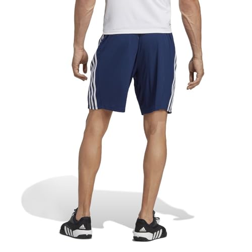 Image of adidas Tr-ES PIQ 3Sho Men Blue Training Shorts Size -