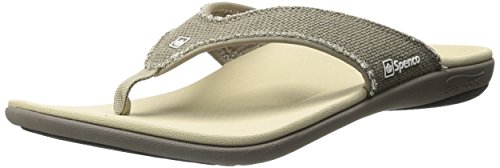 Spenco Men's Yumi Canvas Sandal, Major Grey, 11M Medium US