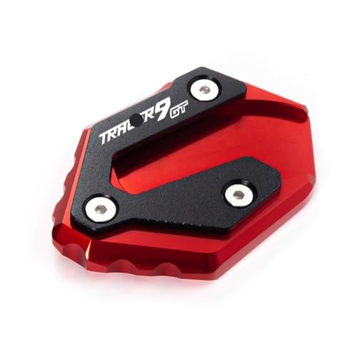 Extension de béquille latérale en alu CNC rouge pour Yamaha Tracer 9 GT