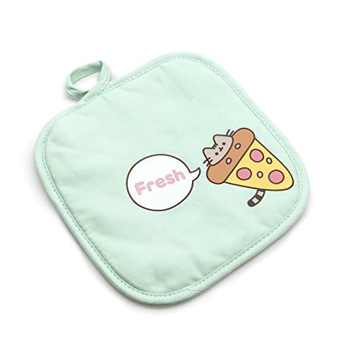 Pusheen The Cat - 3 Piece Kitchen Set collection - Pot Holder, Oven Mitt, and Towel
