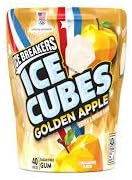 Ice Breakers Ice Cubes Chewing Gum, Sugar Free, Golden Apple Flavor, 2 Count