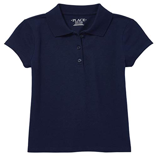 Image of The Children's Place Girls Short Sleeve Soft Jersey Knit Polo